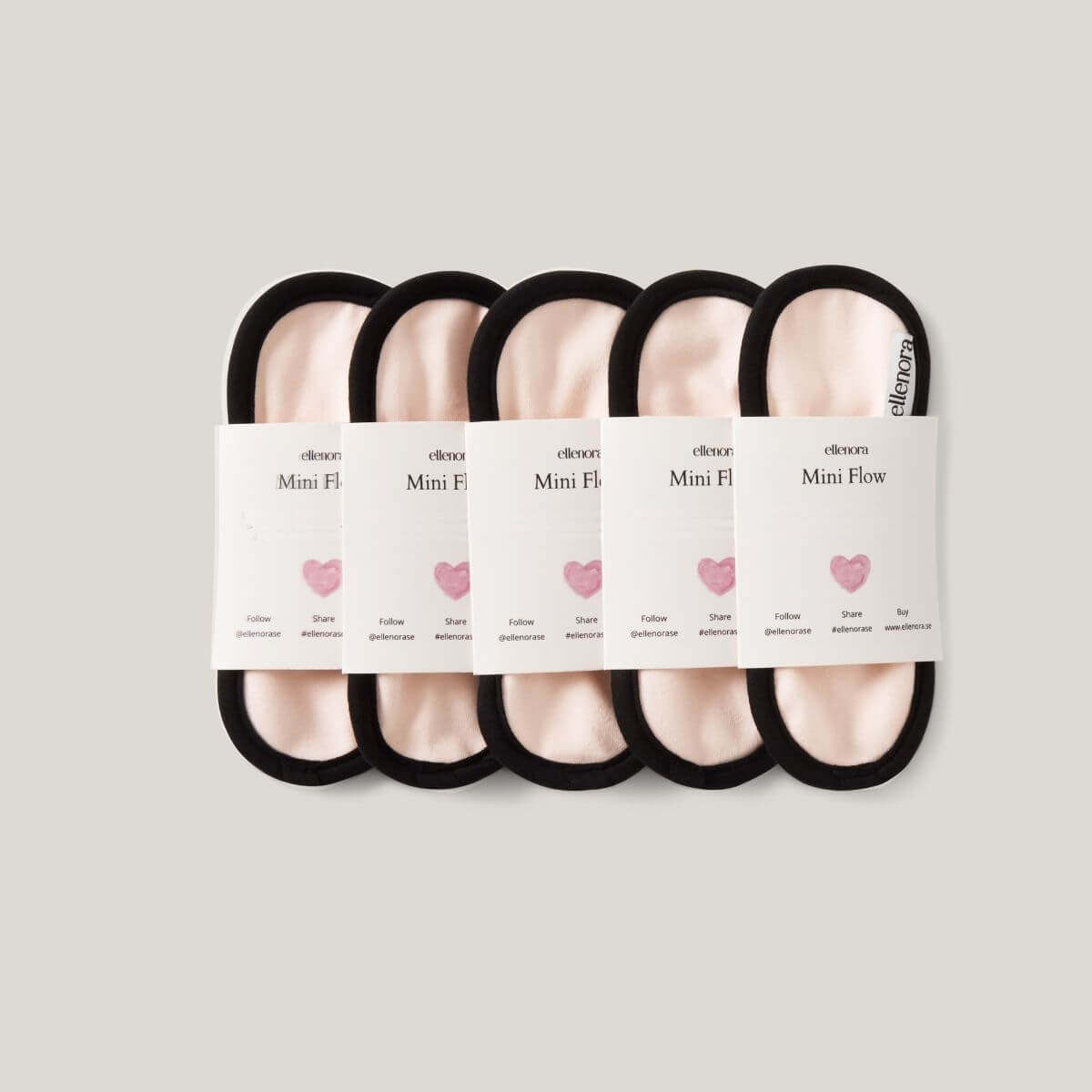 Ellenora tygbindor läckagepaket mini ros